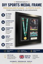 Frame For Any Football Running Sports Winners Medal Includes Plaque