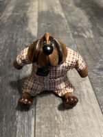 Vintage "Barker" Russ Berrie Kathleen Kelly dog Basset Hound 2617 Fabric & Resin