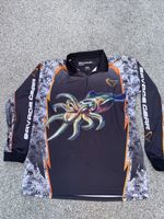 Men’s 3XL Savage Gear Long Sleeve Fishing T Shirt Squid Logo Sea Lake SPF 50