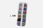 3000+2400+600Pcs Nail Art Flat Back Crystal Rhinestone 1.5mm Diamond Effect