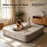 Double High Raised Inflatable Air Bed Mattress Built in Electric Pump Camping UK