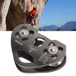 Zipline Pulley Rock Climbing Aluminum With Tandem Speed Double Trolley