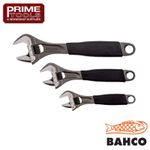 Bahco ADJUST 3-90 3 Piece Adjustable Wrench Spanner Set (9070, 9071 & 9072)