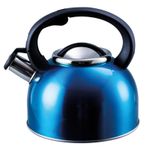 Whistling Kettle Stainless Steel Blue 2.5L Liberty For Camping Caravan