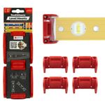 StealthMounts Universal Spirit Level Mounts (Red) Storage for Levels upto 62mm