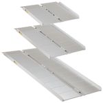 Supportec Folding Portable Wheelchair Ramp Mobility Scooter Home/Car Threshold