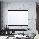 4:3/16:9 Pull Down Manual Screen Home Movie Projector Screen 60-120Inch
