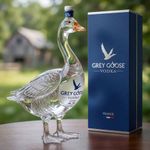 Vodka 3D Sculpted Grey Goose Bottle Decorative Wine Bottle Glass Home Bar Dinner