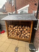 Log Store Heavy Duty Firewood Storage - Tiled/felt Roof