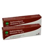2 x Hydrocortisone Ointment 15g - Swelling Itching Skin Rash Bites