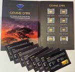 GEM D'OR REAL GEMS & 24 CARAT GOLD, 0.5 GRAMS PER BAR + INLAID GEMSTONE @ 2.5MM