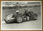 J. WORTHINGTON    - MOTORCYCLE RACERS -  B/W   PHOTO
