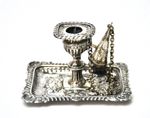 Antique William IV Silver Chamber Candlestick holder 1833 Henry Wilkinson & Co