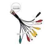 20 Pin Android Car Stereo RCA Adapter Audio Video AUX Cable Harness