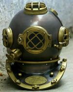 18" US Navy Mark V Deep Sea Marine Divers Antique Scuba SEA Divers Diving Helmet