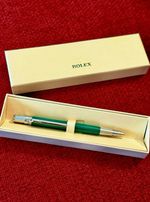 New Rolex Emerald Oyster Ballpoint Pen -Refillable, Lux Advertising Gift in Box