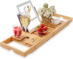 Bath Tray | Bath Caddy | Bath Board with Book Rest Device Holder Bathtub Tray