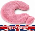Hot Water Bottle Neck & Shoulder Soft Fleece Warmer Stress Pain Reliever U Shape