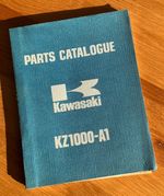 Kawasaki kz1000 A1 factory part manual genuine Kawasaki Heavy Industries 15/6/76