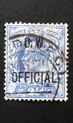 King Edward Vll GB 2.1/2d O.W. Official SG.O39 Used Well Centred Good Perfor. VF