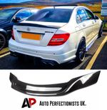 For Mercedes C Class W204 Rear Carbon Fibre Ducktail High Kick Boot Spoiler Wing