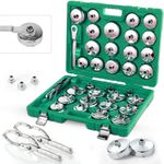 35Pcs Oil Filter Socket Wrench Cup Type Cap Removal Set Added Porsche Volvo etc.