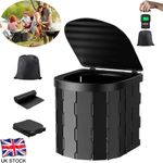 Folding Toilet Car Outdoor Travel Potty Portable for Camping Hiking Beach+20 Bag
