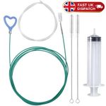 5x Car Sunroof Drain Hole Cleaner Kit 300cm Flexible Cleaning Brush Syringe Set