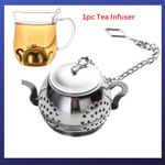 Stainless Steel Tea Infuser Teapot Tray Spice Tea Strainer Herbal Filter
