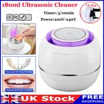 Ultrasonic Retainer Cleaner Invisalign UV-Dental Pod Denture Aligner Mouth Guard
