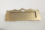 Large Antique Brass Letterbox Letter Box Post Letters Knocker Nouveau Victorian