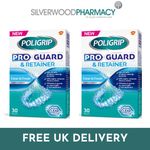 2x Poligrip Pro Guard Retainer Cleaning Tablets x 30