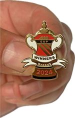 Cup winners United Badge Manchester Fan Made Gifts 2024 Pins Badges Collectables