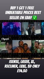 🍿 x2 UK ODEON TICKETS – LUXE,RECLINE, 3D Only £14.50  😳 FANCY SEATS 💺FOR LESS