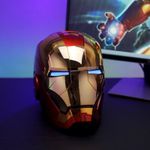 New Iron Man Gold MK5 Helmet Electronic Voice Activated Open&Close Mask Autoking
