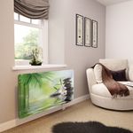Glass Radiator Cover Printed - Relaxing Spa Scene - Made By Premier Range