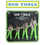 DSD TOOLS Locking Pliers 4pc Mole Grips Adjustable Wrench Vice Grips DS1268
