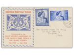 1948 Silver Wedding FDC Illustrated Cover & Gillingham CDS