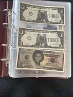 Large Collection 55 Of Novelty Bank Notes In Folder.