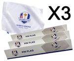 Ryder Cup Pin Flag - 3 Pack - 2023 Marco Simone Rome Italy - RRP€24
