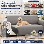 Reversible Sofa Slip Covers Waterproof Quilted Throws Pet Protector Couch Cover