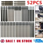52PCS T Shank Jigsaw Blades Tool Set Wood & Metal Fit Bosch Dewalt Makita etc UK