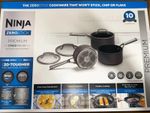 Ninja ZEROSTICK 3pc Saucepan Set 16/18/20cm Induction Non Stick Oven Safe
