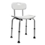 AKW Freestanding Shower Seat Aluminium Back Support 02310