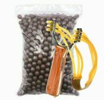 Catapult Powerful Hunting  Alloy Slingshot High Velocity 100 Ammo Hunting BBs 