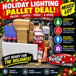 Mega job lots & pallets of christmas & home decorations, lights, and much more