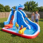 Inflatable Water Slide Shark-Themed Kids Water Park (Without Blowers)