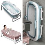 Foldable Collapsible Bathtub Soaking Barrel Portable Massage Spa Bath Tub PP/TPE