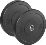 Olympic Rubber Bumper Weight Plates 20kg Single or 40kg Pair 2 Inch Barbell Set