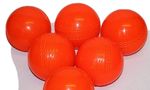 5 Windballs  orange  Cricket Soft Indoor outdoor wind balls  FREE P & P